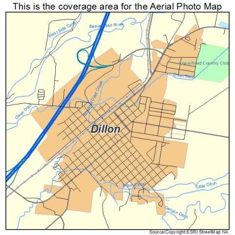 map of Dillon